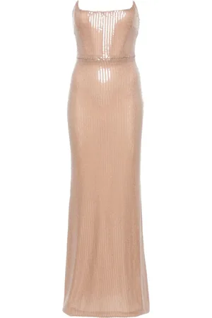 GIUSEPPE DI MORABITO Sequinned corset long dress