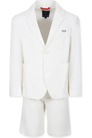 FAY Logo-embroidered suit