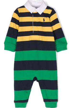 Ralph Lauren Polo-Pony striped rompers