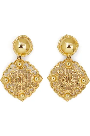 Dior Insignia mesh clip-on earrings