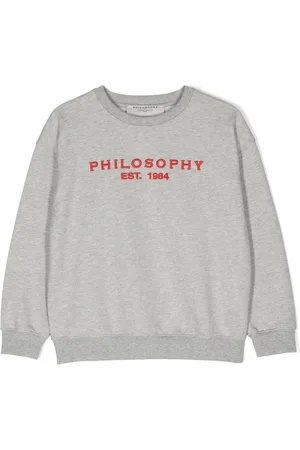 PHILOSOPHY DI LORENZO SERAFINI Embroidered-logo cotton sweatshirt