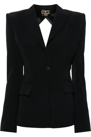 Elisabetta Franchi Cut-out crepe blazer