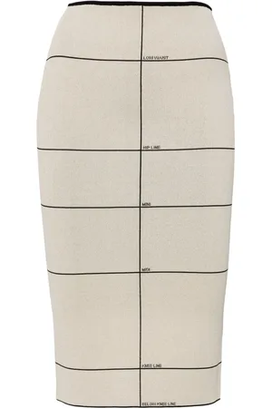 Vetements Intarsia-knit high-waisted skirt