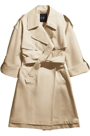 FAY Double-breasted cotton trench coat