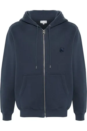 Maison Kitsuné Fox-appliqu?? zipped hoodie