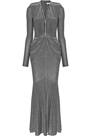 Elisabetta Franchi V-neck mermaid dress