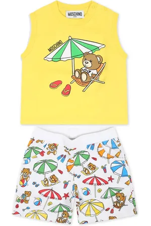 Moschino Graphic-print cotton shorts set