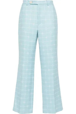 Casablanca Logo-windowpane straight trousers