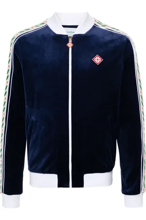 Casablanca Laurel velour track jacket