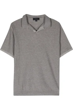 Sease Split-neck piqué polo shirt