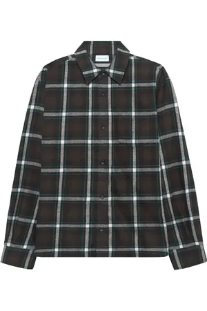 JOHN ELLIOTT Alder Pico-check cotton flannel shirt