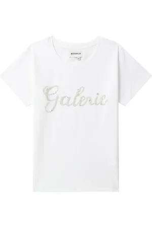 Musium Div. Crystal-embellished cotton-blend T-shirt