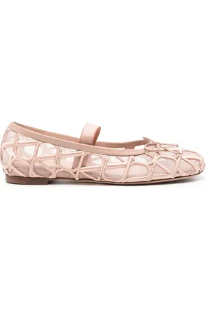 VALENTINO GARAVANI Toile Iconographe ballerina shoes