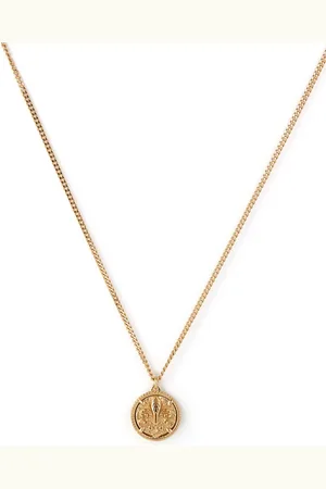 EMANUELE BICOCCHI Lily Coin sterling-silver necklace