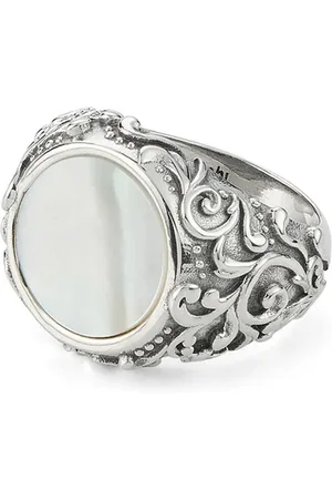 EMANUELE BICOCCHI Arabesque MoP stone ring