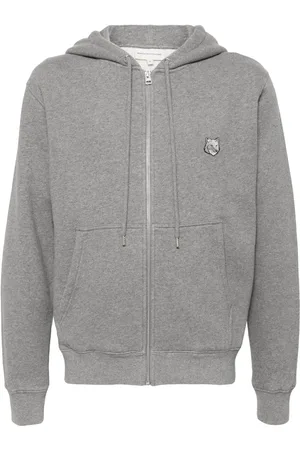 Maison Kitsuné Bold Fox Head-patch zip-up hoodie