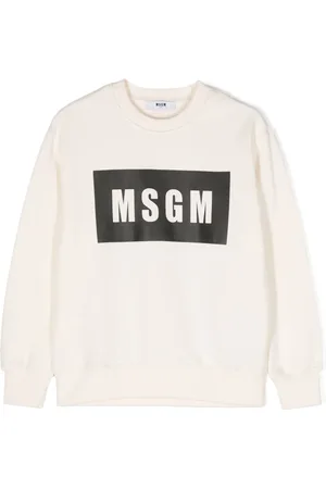 Msgm Logo-print cotton sweatshirt
