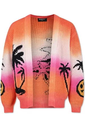 BARROW Patterned-intarsia cotton cardigan
