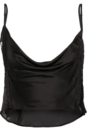 Y / PROJECT Sheer-lace draped top