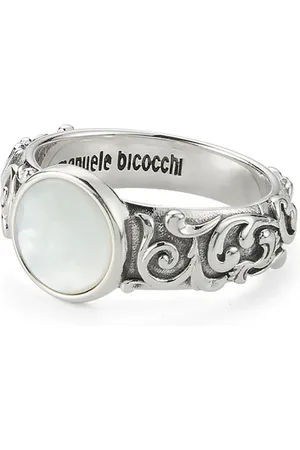 EMANUELE BICOCCHI Arabesque engraved chevalier ring
