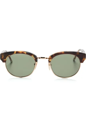 Thom Browne Tortoiseshell round-frame sunglasses