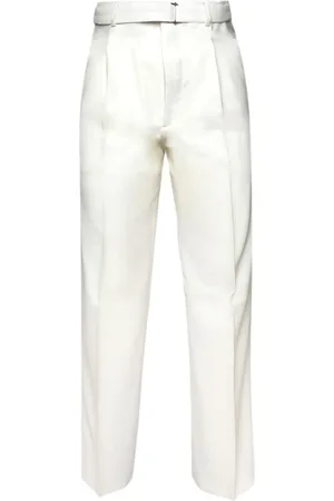 Lanvin X Future belted virgin wool trousers