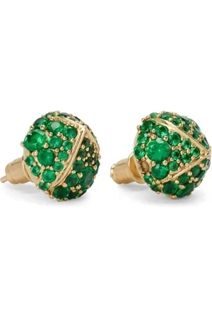 Salvatore Ferragamo Pine Cone crystal-embellished earrings