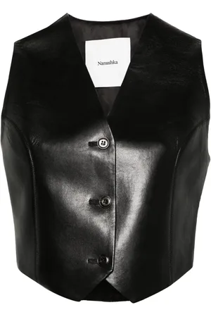 Nanushka Arnona faux-leather waistcoat