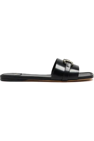 Salvatore Ferragamo Leah leather slides