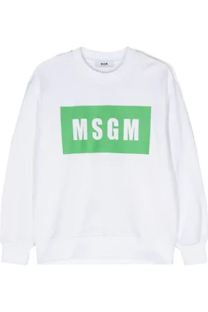 Msgm Logo-print cotton sweatshirt