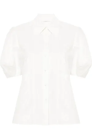 Chloé Embroidery-detail poplin shirt