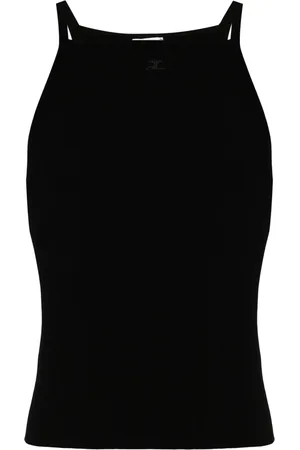 Courrèges Ribbed-knit tank top
