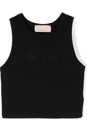 Elisabetta Franchi Logo-embossed jersey tank top