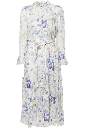 ZIMMERMANN Natura belted midi dress