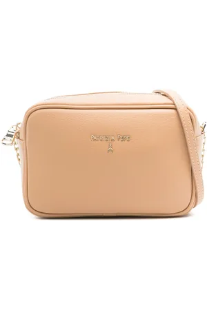 Patrizia Pepe Logo-lettering leather crossbody bag
