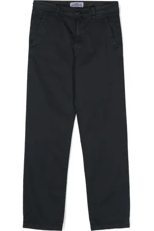 Stone Island Compass-appliqué straight-leg trousers