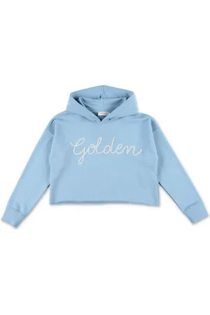 Golden Goose Logo-embroidered cropped hoodie