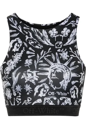 OFF-WHITE Tattoo-print performance top