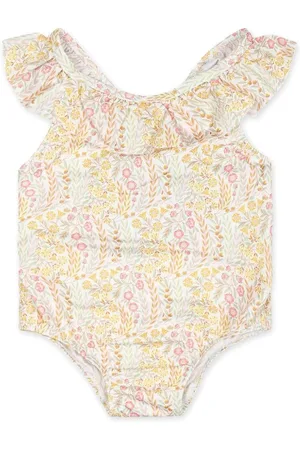 Tartine Et Chocolat Floral-print ruffle-trim swimsuit