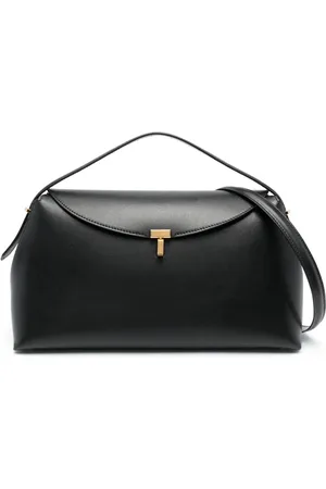 Totême T-Lock leather top handle bag