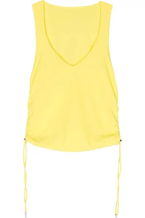 Patrizia Pepe Ruched V-neck crop top