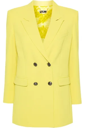 Blazers in the color Yellow for women Buy From the Best Brands prices in Dubai FASHIOLA UAE