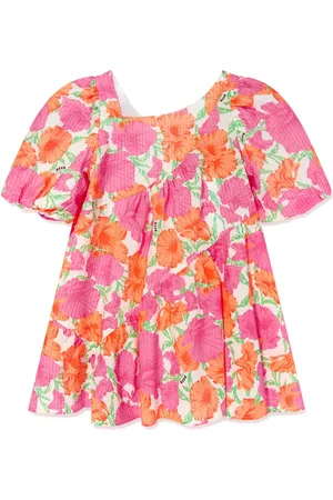 Msgm Floral-print seersucker dress