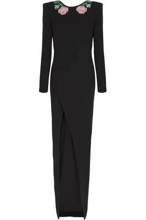Balmain Sequinned backless gown