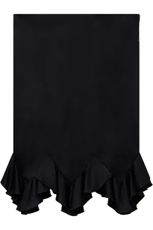 Stella McCartney Ruffled satin midi skirt