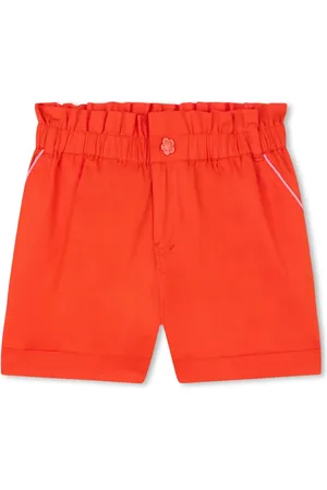 Kenzo Logo-embroidered cotton shorts