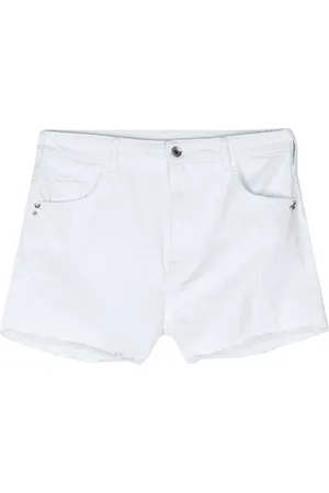 Patrizia Pepe Frayed denim shorts