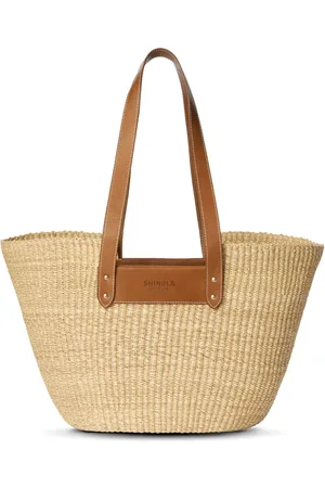 SHINOLA Indego straw basket bag