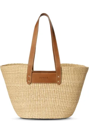 SHINOLA Indego straw basket bag
