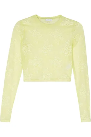 Patrizia Pepe Floral-lace crop top